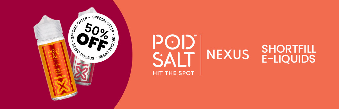 Pod Salt Shortfills - 50% Off